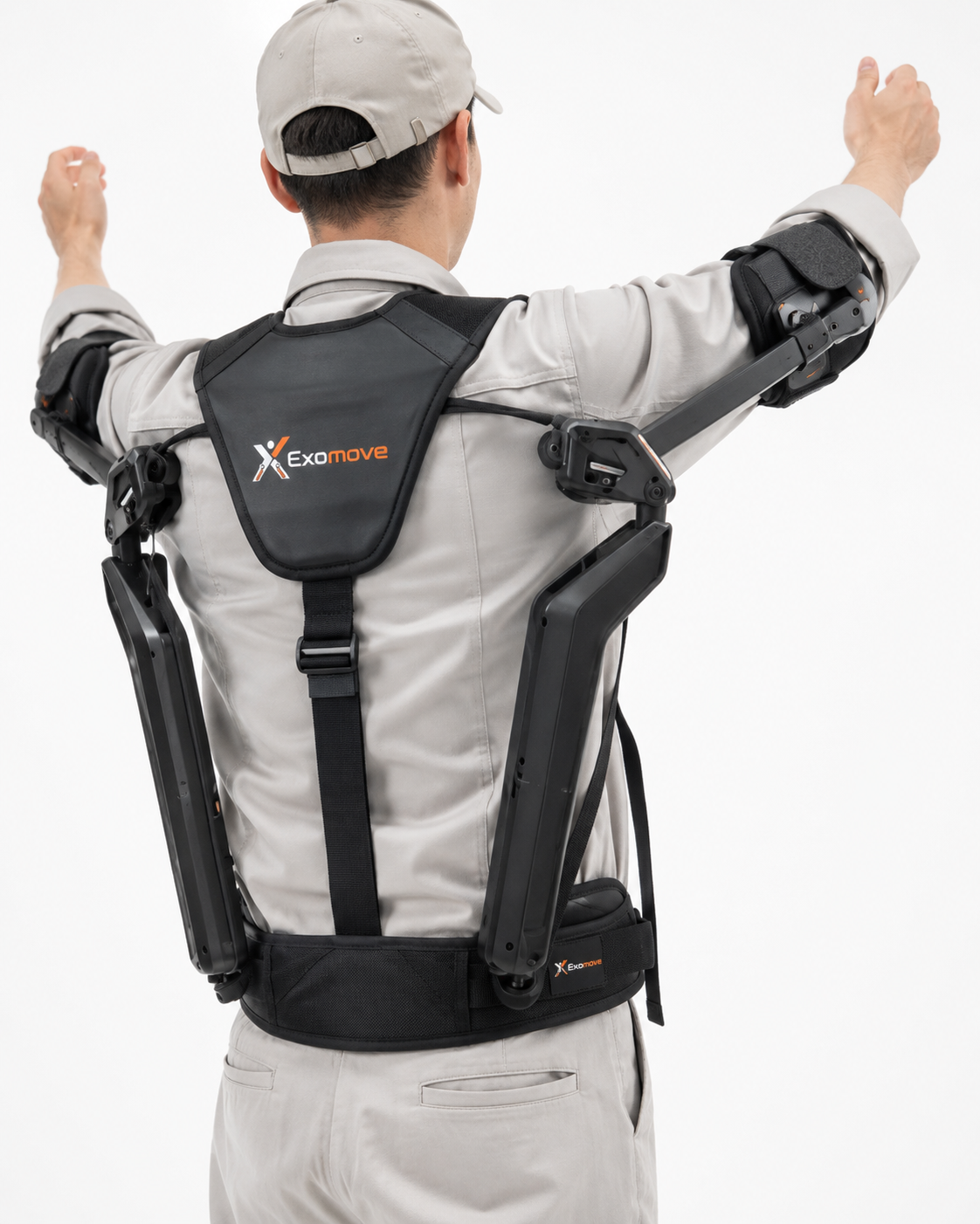 Exomove Reach rear fit view on a studio background